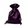 dark purple satin bag 3x4 inches